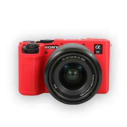 کاور سیلیکونی Sony A7C II (قرمز)