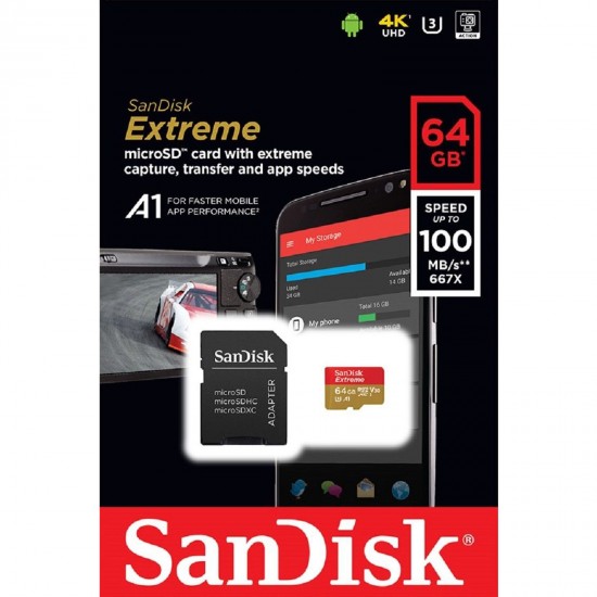 کارت حافظه Sandisk Micro SD 64GB - 200MBs (1330x)