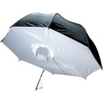 چتر هیزی سفید/ مشکی (رفلکتور) 100 سانتی متر