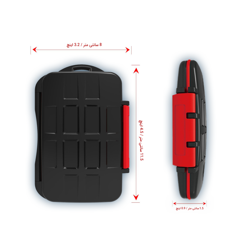 کیف کارت حافظه LensGo KH8S کیف کارت حافظه LensGo KH8S