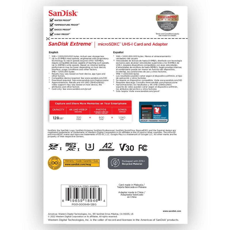 کارت حافظه Sandisk Micro SD 128GB - 200MBs (1330x) کارت حافظه Sandisk Micro SD 128GB - 200MBs (1330x)