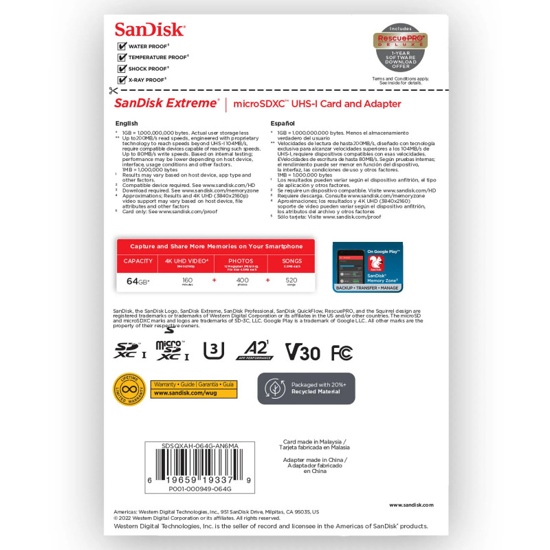 کارت حافظه Sandisk Micro SD 64GB - 200MBs (1330x) کارت حافظه Sandisk Micro SD 64GB - 200MBs (1330x)