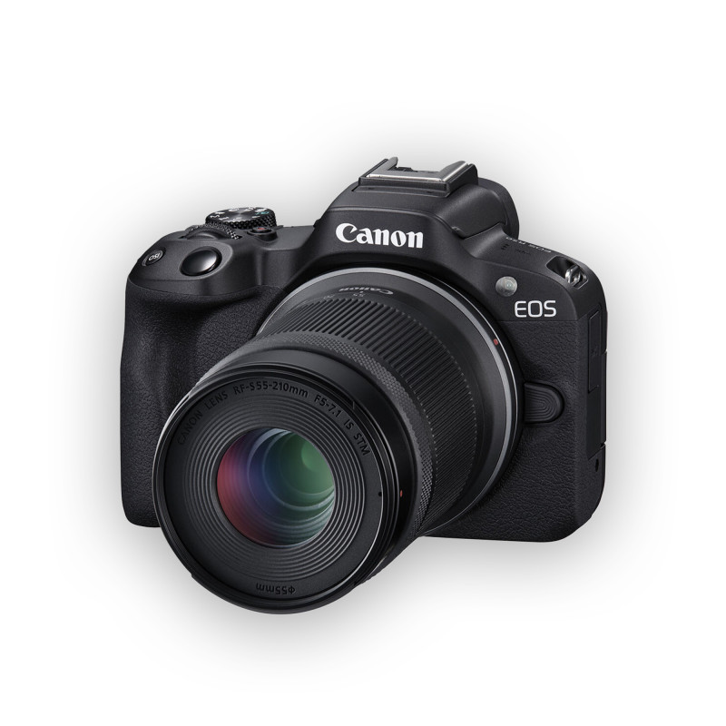 دوربین بدون آینه Canon EOS R50 بهمراه لنزهای 45-18 و 210-55 میلیمتر